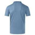 thumbnail image 1 of Zodggu Summer Womens Tunic Polo Shirts 2024 Sales Buttons Turndown Collar Tees Sports Active Quick Dry Moisture Wicking Tops Drop Sleeve Short Sleeve Womens Tops Solid Color Shirts Light Blue S, 1 of 9