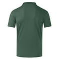 thumbnail image 1 of Zodggu Summer Womens Tunic Collared Shirts 2023 Sales Buttons Turndown Collar Tees Sports Active Quick Dry Moisture Wicking Tops Drop Sleeve Short Sleeve Womens Tops Solid Color Shirts Army Green M, 1 of 9