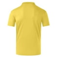 thumbnail image 1 of Zodggu Summer Womens Tunic Tops Collared Shirts 2024 Buttons Lapel Tees Quick Dry Moisture Wicking Sports Tops Fashion Drop Sleeve Short Sleeve Womens Tops Solid Color Shirts Yellow S, 1 of 9