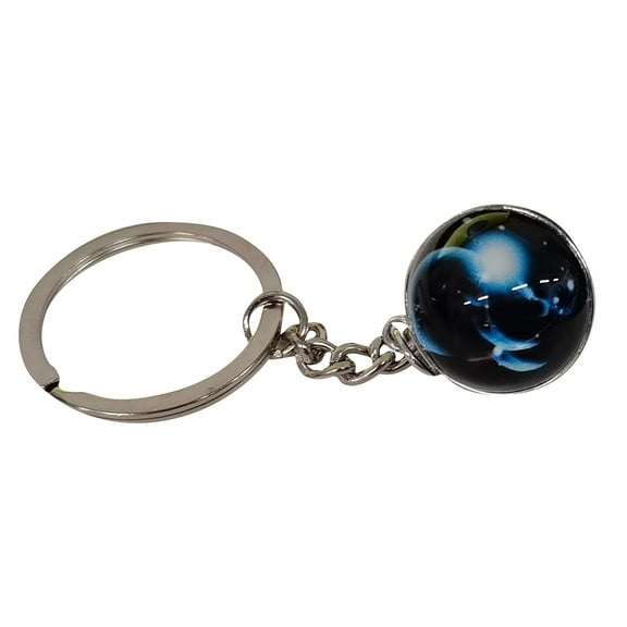 Zodiac 12 Constellation Glow In The Dark Creative Galaxy keychain (K)