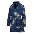 thumbnail image 1 of Zodiac Astrology Symbols Women Bathrobe One Size Univeral Fits, Zodiac Horoscope Fashion Lightweight Plush Fleece Long Robe For Women, 1 of 3