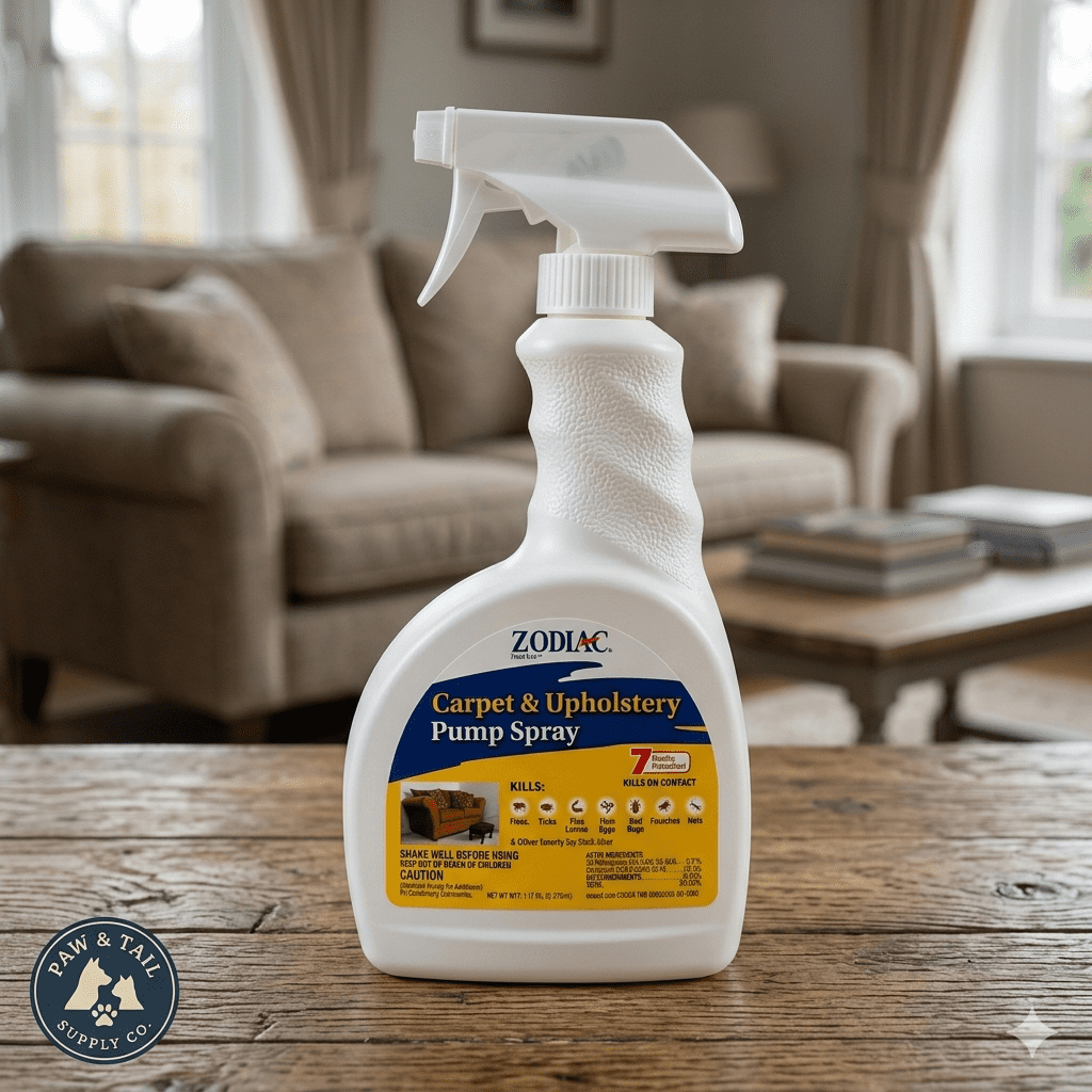 Zodiac Carpet & Upholstery Flea & Tick Spray Home Pest Control 24 oz.