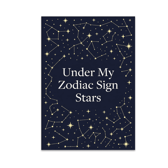 Zodiac Constellations Celestial Map - Astrology Enthusiast - 13x19 Poster Print