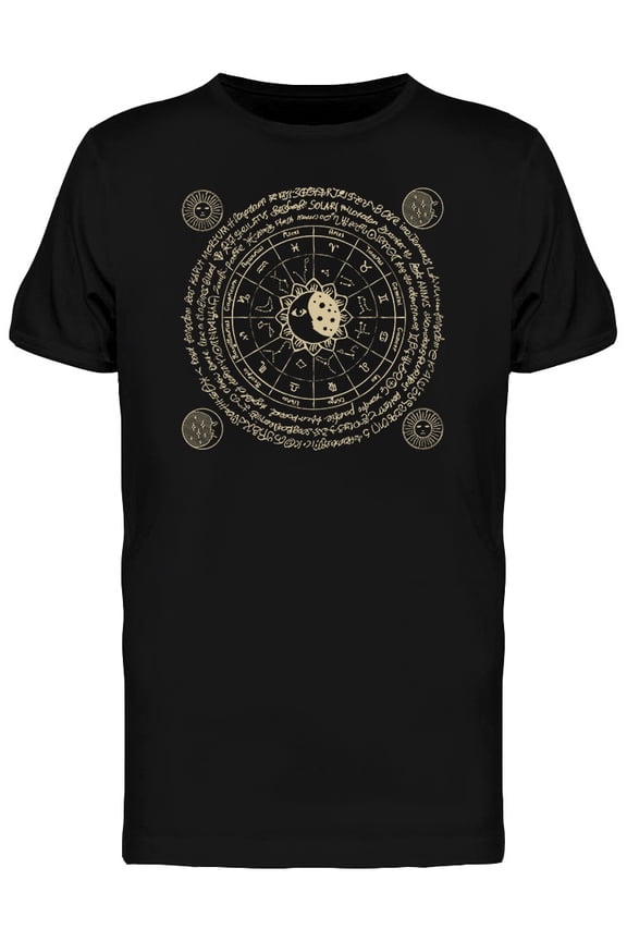 Zodiac Constellations Sun Moon Tee Men's - Men T-Shirt, 2XL