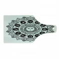 thumbnail image 1 of Zodiac Cutting Board, Astrology Houses in Mandala Pattern with Sun in Middle Art, Decorative Tempered Glass Cutting and Serving Board, Wine Bottle Shape, Black Grey, by Ambesonne, 1 of 1