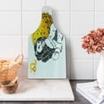 thumbnail image 1 of Zodiac Cutting Board, Royal Leader of Zodiac Sign Leo with Giant Sun and Stars Birth Fortune Image, Decorative Tempered Glass Cutting and Serving Board, Wine Bottle Shape, Multicolor, by Ambesonne, 1 of 1