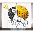 thumbnail image 1 of Ambesonne Astrology Curtains 2 Panel Set, Zodiac Leo Art, 108" x 84", Multicolor, 1 of 3