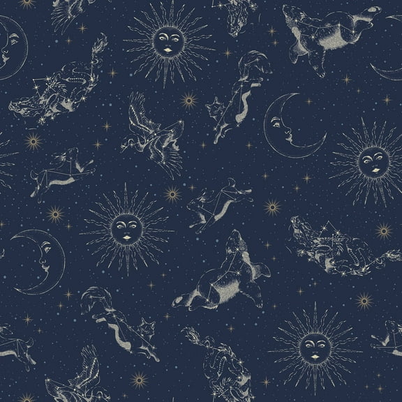 Zodiac Dreams Peel and Stick Wallpaper