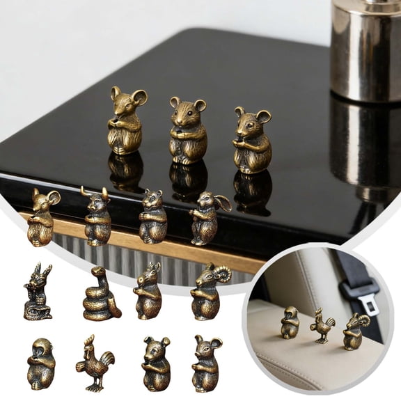 Zodiac Figurines The Perfect And Family Symbolizing Fortune And Auspiciousness Showcasing Personal Charm And Enhancing Home Energy.