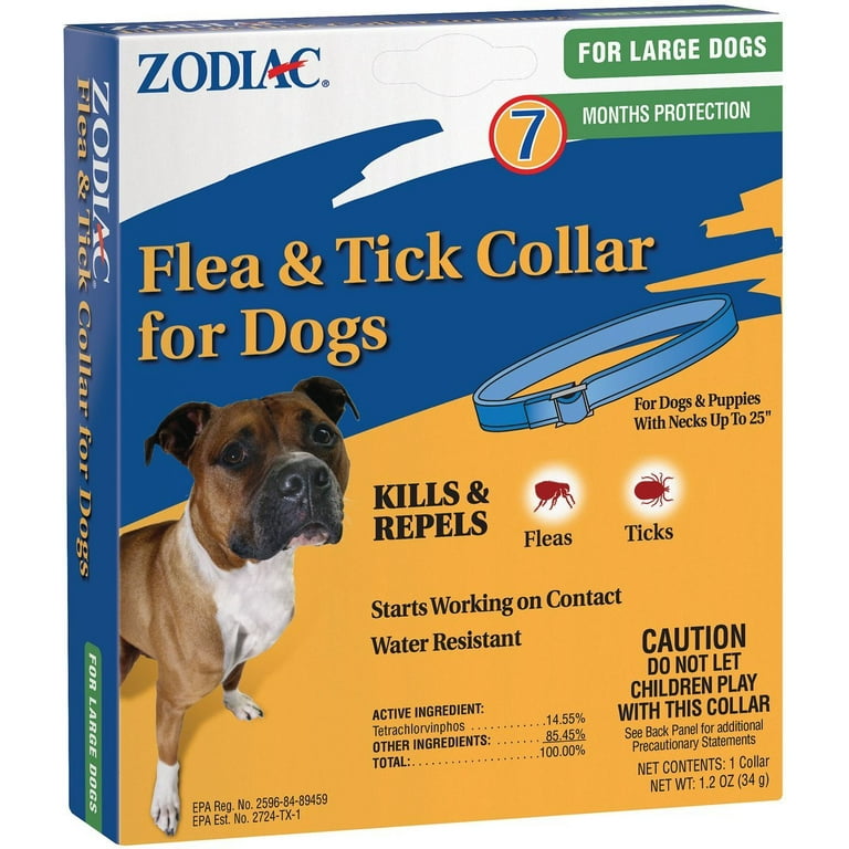 Zodiac Flea Tick Collar for Large Dogs Collar (7 Month