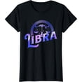 thumbnail image 1 of Zodiac Graphic Print T-Shirt Libra Sign Unisex Cotton Apparel, 1 of 6