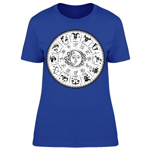 Zodiac Horoscope Moon T-Shirt Women -Image by Shutterstock, Female 3X-Large