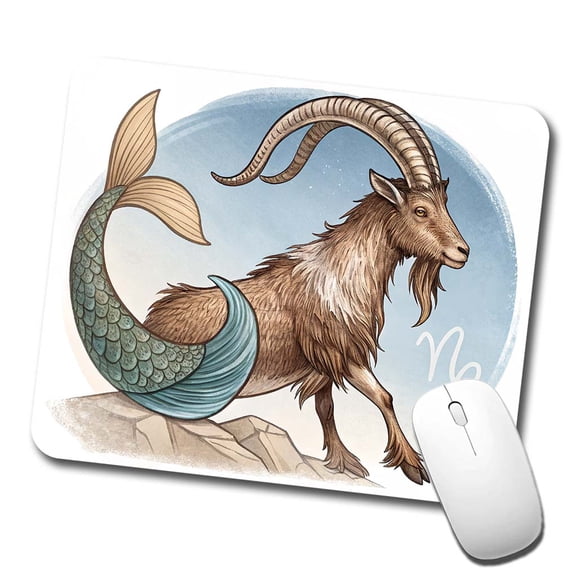 Zodiac Horoscope Symbol Capricorn Sea Goat Mouse Pad Low Profile Gaming Mat