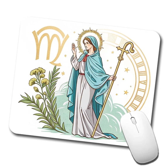 Zodiac Horoscope Symbol Virgo Maiden Virgin Mouse Pad Low Profile Gaming Mat