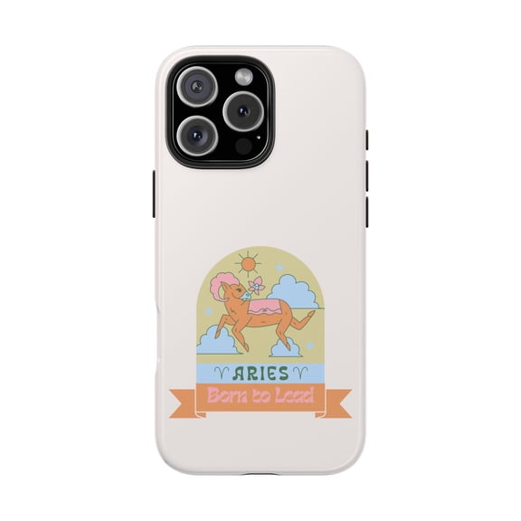 Zodiac House Aries Sigil pastel Girly Tough Phone Case Zodiac Design - iPhone 17 Pro max