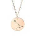 thumbnail image 1 of Zodiac Jewelry - Horoscope Constellation Necklace - Zodiac Birthday Gift with Back Can Engraved Name - Zodiac Gift for Girl, 1 of 6