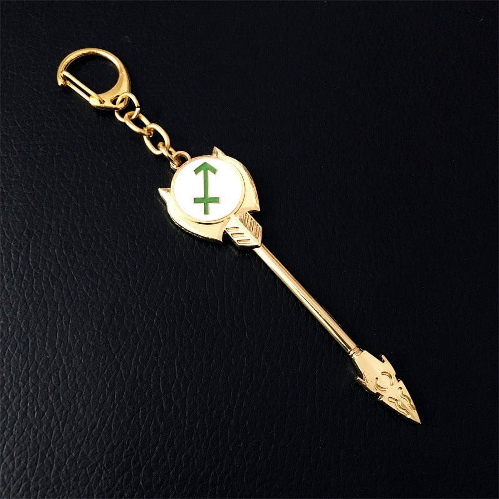 Zodiac Keychain: Creative Fashion Alloy Key Ring Featuring Twelve Constellations, 8.8cm Length