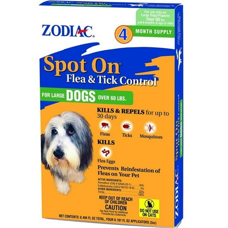 Zodiac Spot on Flea & Tick Controller for Large Dogs - DS