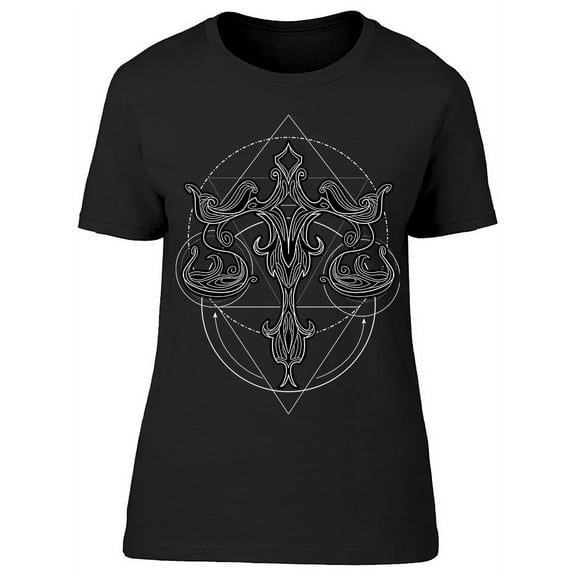 Zodiac Libra Geometric T-Shirt Women -Image by Shutterstock, Female XX-Large