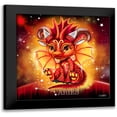 thumbnail image 1 of Zodiac Lil Dragonz Aries 15x15 Black Modern Framed Museum Art Print Titled - Sheena Pike Art And Illustration, 1 of 5