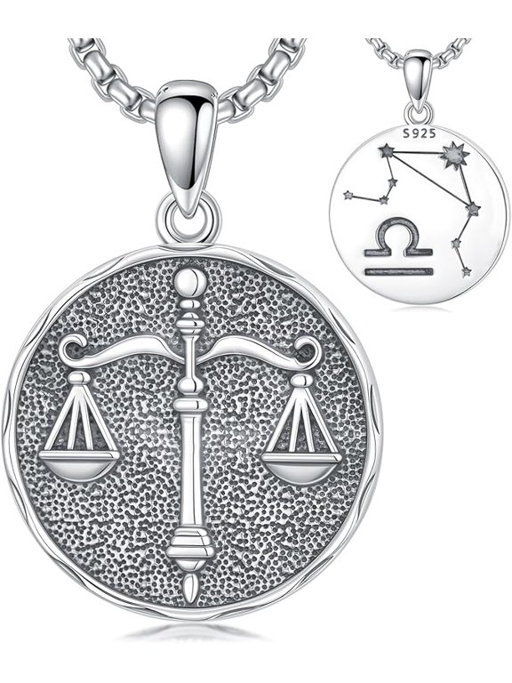 Zodiac Necklace 925 Sterling Silver Constellation Celestial Necklace Zodiac Sign Charm Horoscope Astrology Jewelry Birthday Gifts for Men Women Christmas