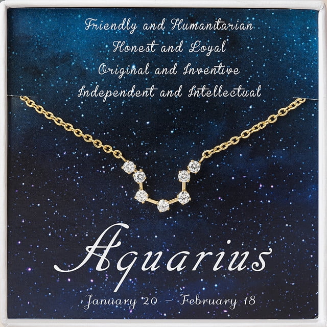 Zodiac Necklace - Cancer Zodiac - Leo Necklace - Scorpio Necklace - Aries Necklace - Taurus Necklace - Gemini Necklace -Zodiac Necklace Gold