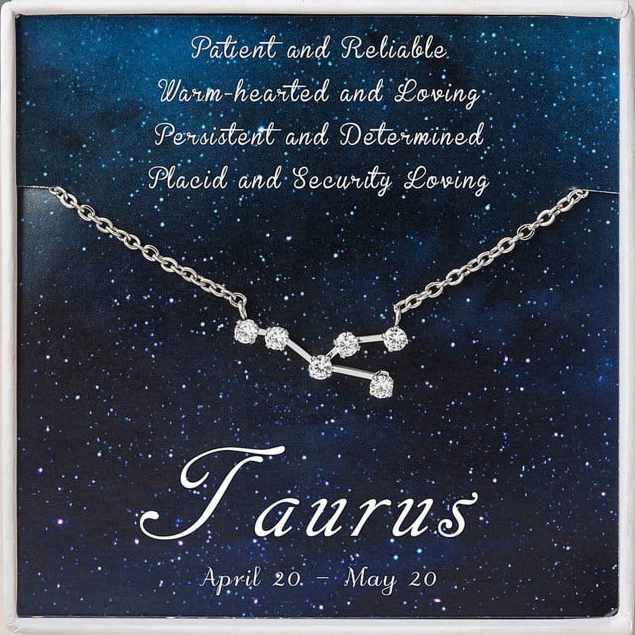 What's Your Sign? Sterling Silver Taurus Engraved Zodiac Nameplate