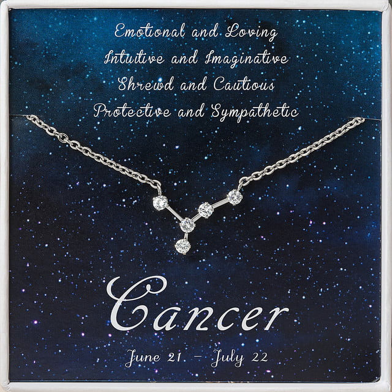 Daisy London Zodiac Nameplate Figaro Necklace, Cancer at John Lewis &  Partners