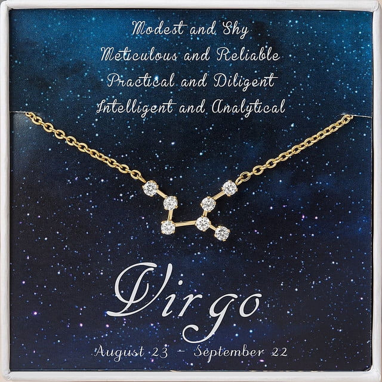 Zodiac Necklace - Cancer Zodiac - Leo Necklace - Scorpio Necklace - Aries Necklace - Taurus Necklace - Gemini Necklace -Zodiac Necklace Gold