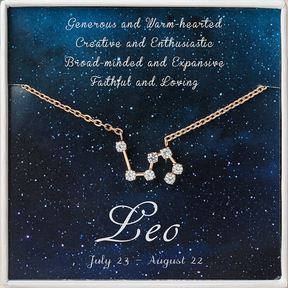 Zodiac Necklace - Cancer Zodiac - Leo Necklace - Scorpio Necklace - Aries Necklace - Taurus Necklace - Gemini Necklace -Zodiac Necklace Gold