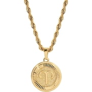 Zodiac Necklace & Pendant - Gold Necklace for Women & Men, Tarnish & Water Resistant, Birthday Gifts for Women & Men