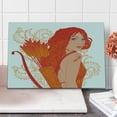 thumbnail image 1 of Zodiac Sagittarius Cutting Board, Archer Woman with Swirled Leaves Background Cartoon Zodiac Design, Decorative Tempered Glass Cutting and Serving Board, Large Size, Tan and Vermilion, by Ambesonne, 1 of 5