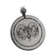 thumbnail image 1 of Zodiac Shungite Pendant Necklace - Natural Healing Stone with Engraved Constellation Symbol for Astrology Lovers (Capricorn), 1 of 8