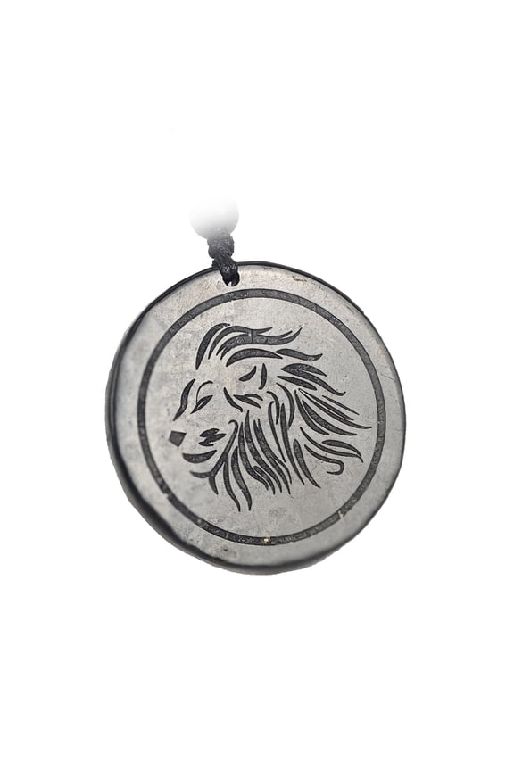 Zodiac Shungite Pendant Necklace - Natural Healing Stone with Engraved Constellation Symbol for Astrology Lovers (Taurus)