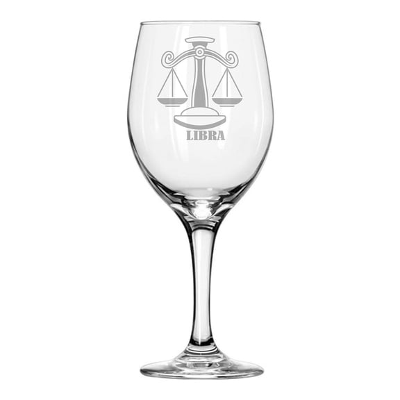 Zodiac Sign 20 oz Wine Glass LIBRA