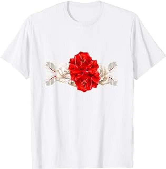 Zodiac Sign A Cancer astrology horoscope flower white rose T-Shirt ...