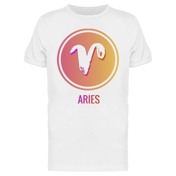 Zodiac Sign Aries Symbols Tee Men's -Image by Shutterstock