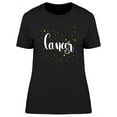 thumbnail image 1 of Zodiac Sign Cancer Lettering Tee Women's -Image by Shutterstock, 1 of 2