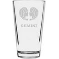 thumbnail image 1 of Zodiac Sign Etched All Purpose 16oz Libbey Pint Glass Gemini, 1 of 1