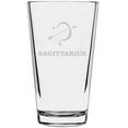thumbnail image 1 of Zodiac Sign Etched All Purpose 16oz Libbey Pint Glass Sagittarius, 1 of 1