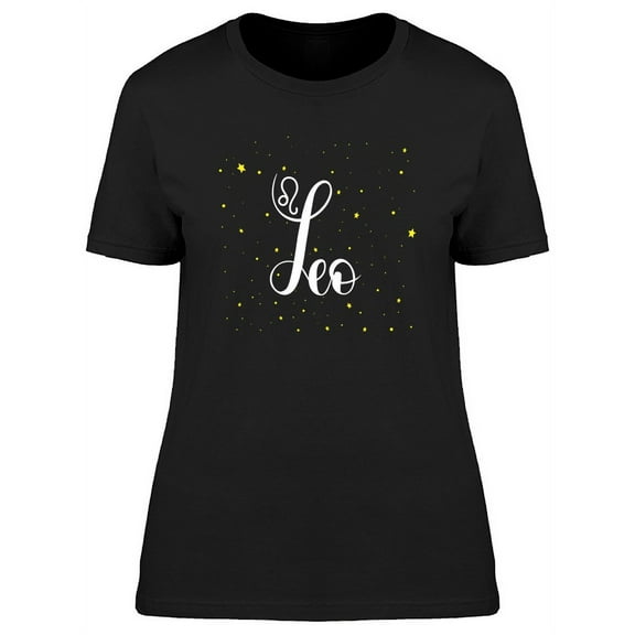 Zodiac Sign Leo Lettering Tee Women's -Image by Shutterstock