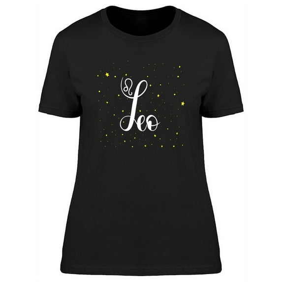 Zodiac Sign Leo Lettering Tee Women's -Image by Shutterstock