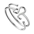 thumbnail image 1 of Zodiac Sign Leo Ring 925 Sterling Silver Adjustable Band Women July August Birthday Gift Celestial Constellation Jewelry Juwaliy, 1 of 7