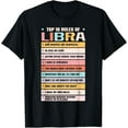 thumbnail image 1 of Zodiac Sign Libra Zodiac Constellation Horoscope T-Shirt men and women can wear, black, white, gifts., 1 of 4