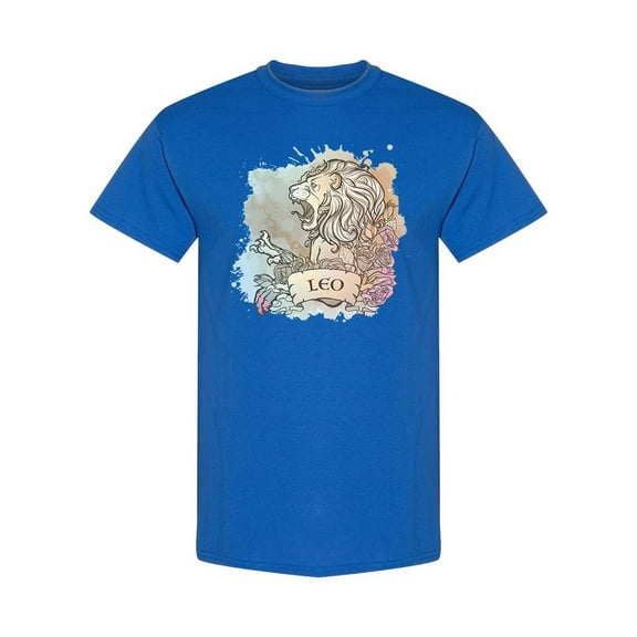 Zodiac Sign Of Leo Design T-Shirt Men -Image by Shutterstock, Male x-Large