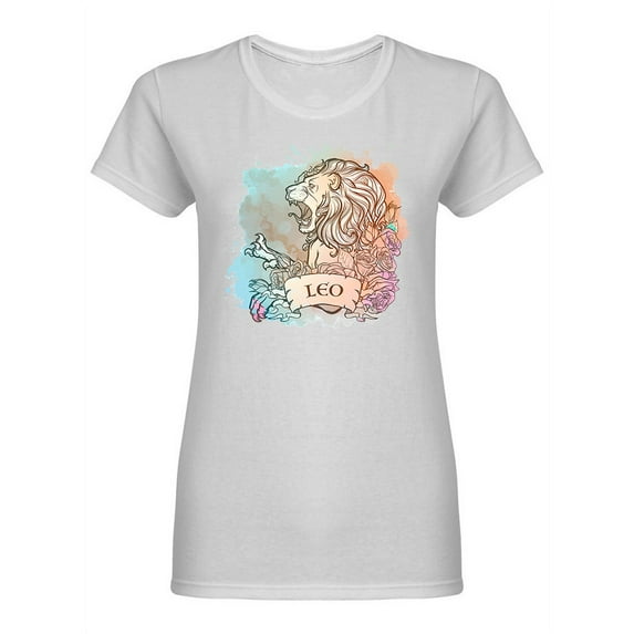 Zodiac Sign Of Leo Shaped T-Shirt Women -Image by Shutterstock, Female x-Large