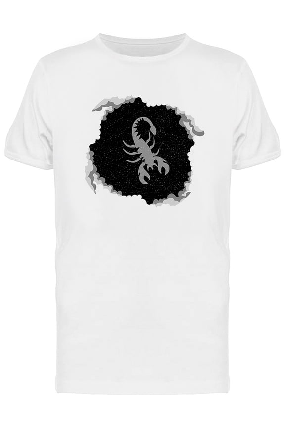 Zodiac Sign Scorpio Starry Sky T-Shirt Men -Image by Shutterstock, Male 3X-Large