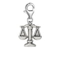 thumbnail image 1 of Zodiac Signs Clip On For Bracelet Charm Pendant for European Charm Jewelry w/ Lobster Clasp (Libra), 1 of 1