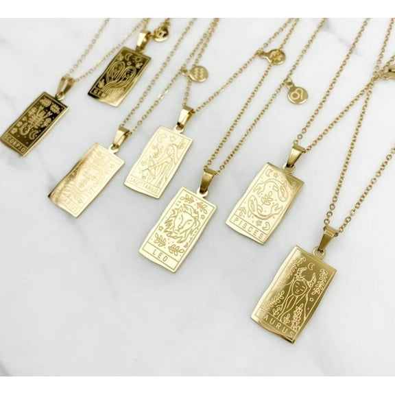 Zodiac Signs Gift , Constellation Sign Necklace , Libra Aquarius Scorpio Leo Pisces Gemini Capricorn Astrology Gift