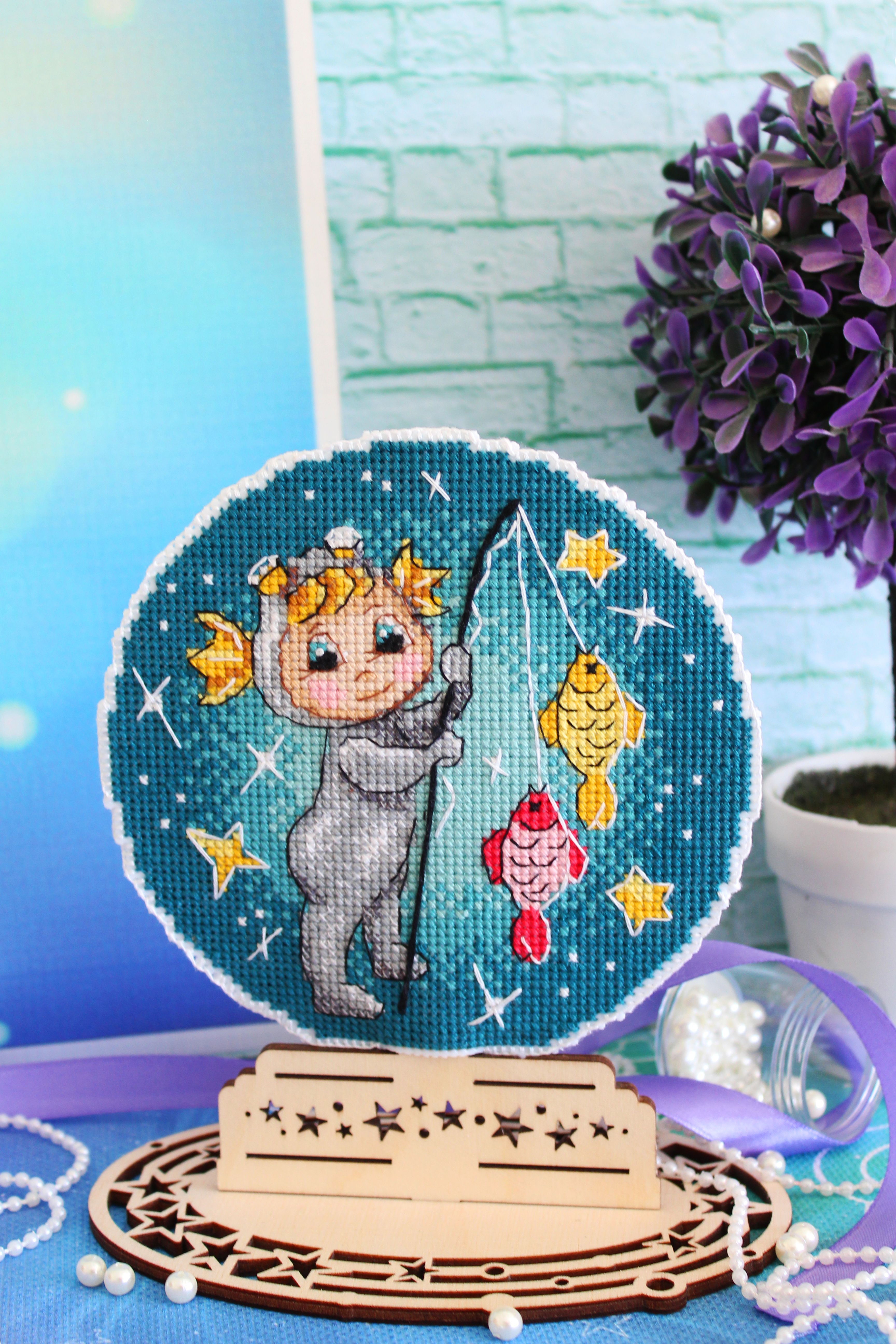 Zodiac Signs. Pisces SR-698 Cross stitch kit